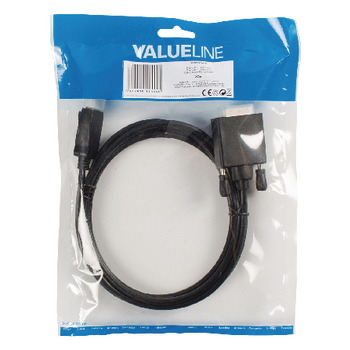 VLCP37200B20 Displayport kabel displayport male - dvi-d 24+1-pins male 2.00 m zwart Verpakking foto